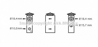 AVA QUALITY COOLING ft1305 -  Расширительный клапан, кондиционер